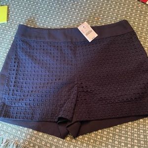 J Crew.  new with tags short shorts. Sexy back pocket. Mesh front.  Side zipper